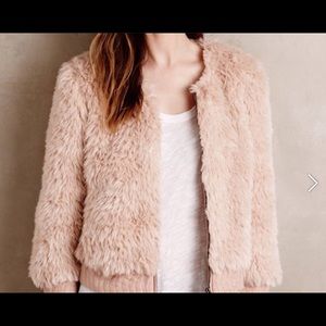 Anthropologie Pink Elevenses Jacket